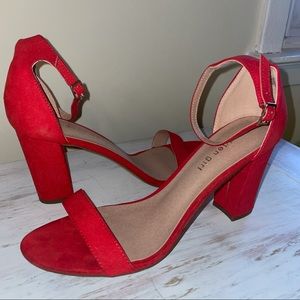 Red Madden girl heels
